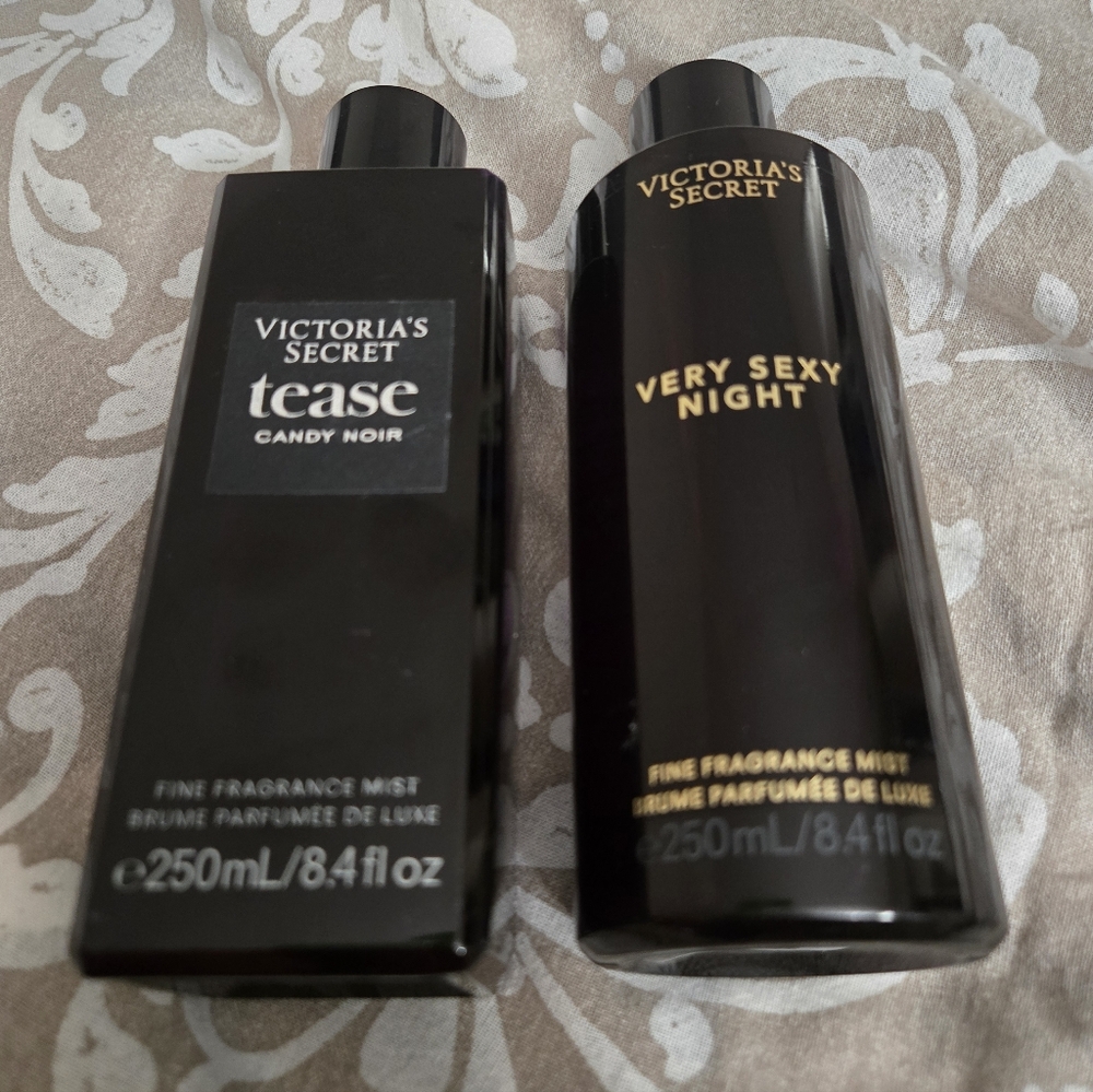 Victoria's Secret Tease Candy Noir And Very Sexy Night Duo New